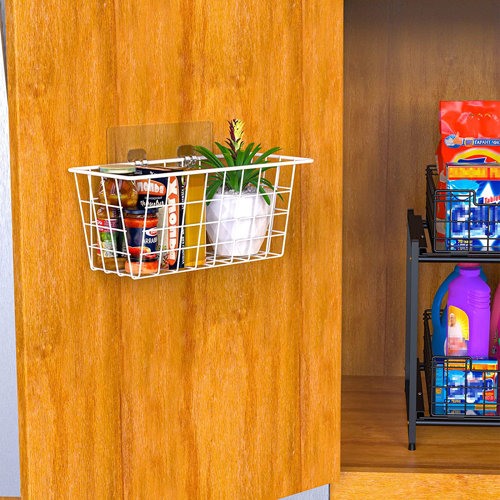 Rebrilliant Mathian Wire Storage Baskets Large Metal Wall Basket for